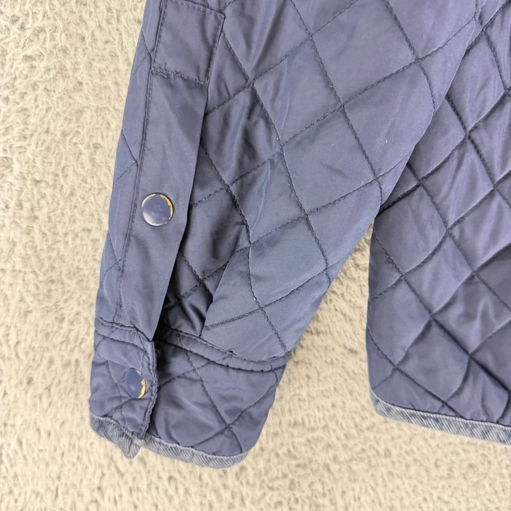 Altamont Quilted Shirt Jacket Mens Medium Navy Diamond Stitch Snap Front Shacket